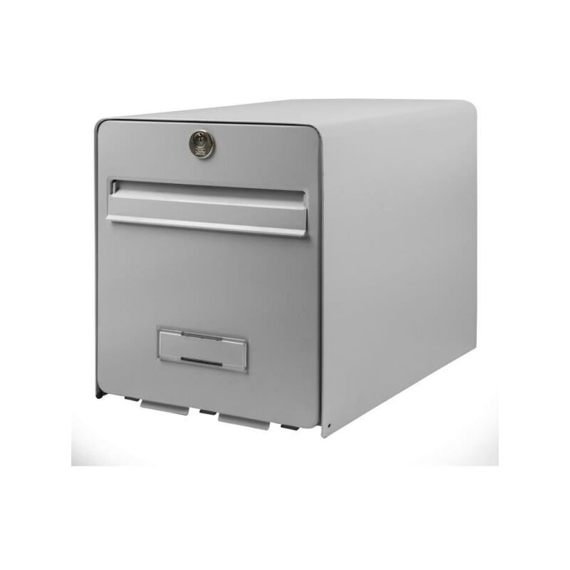 BURG WACHTER Boîte aux lettres Favor en acier galvanisé - 2 portes - Gris