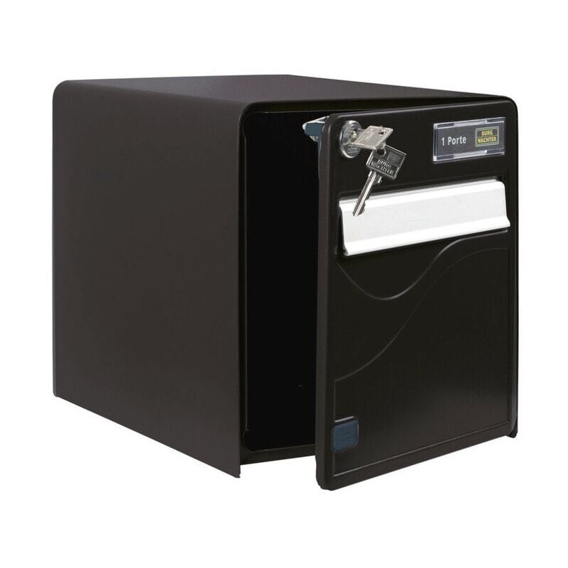 Burg Wachter - Boite aux lettres normalisée balutic 1 porte noir