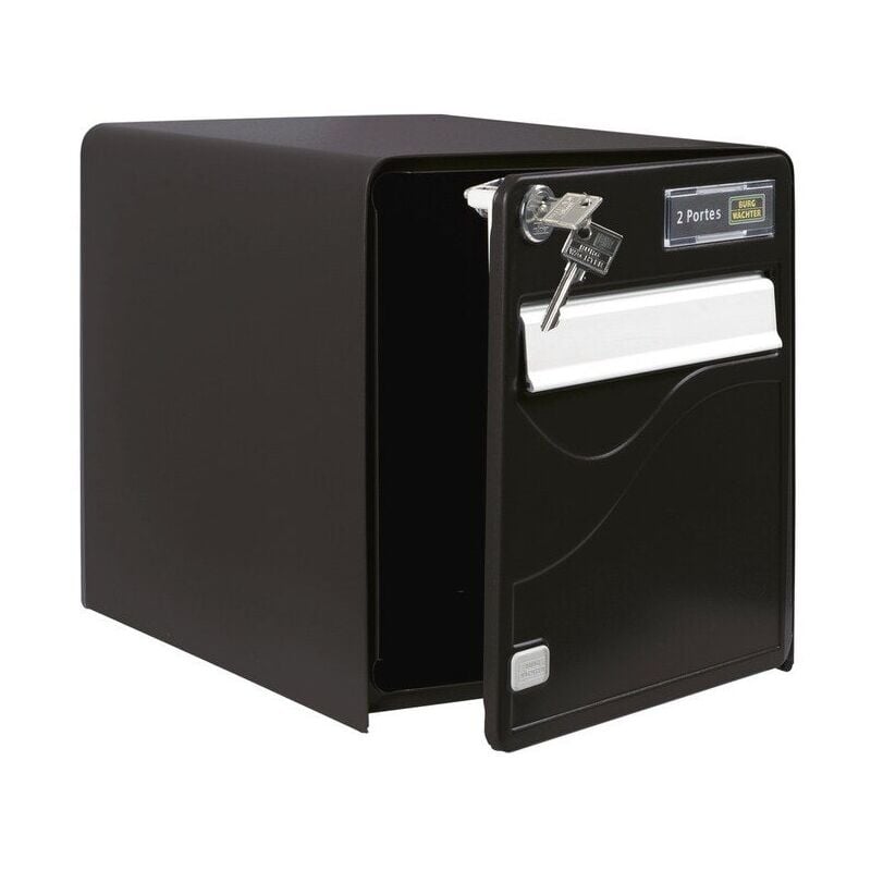 Burg Wachter - Boite aux lettres normalisée balutic 2 portes noir