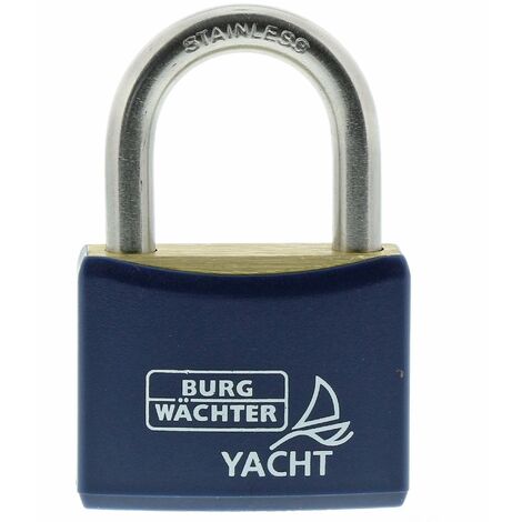 Burg-Wachter Lucchetto, 6,5 mm spessore Grillo 2 chiavi Yacht 460 Ni 40 SB, 1 pezzo