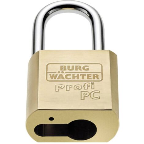 Burg-Wächter 116 PC 50 HB 80 Niro lucchetto ottone inox 80 mm