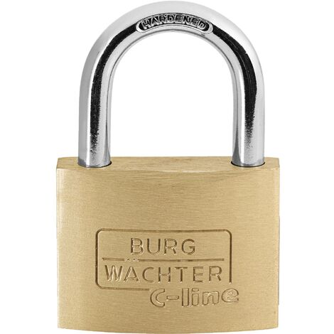 Burg Wächter 3061 Cadenas 45.00 mm fermeture différente laiton avec serrure à clé