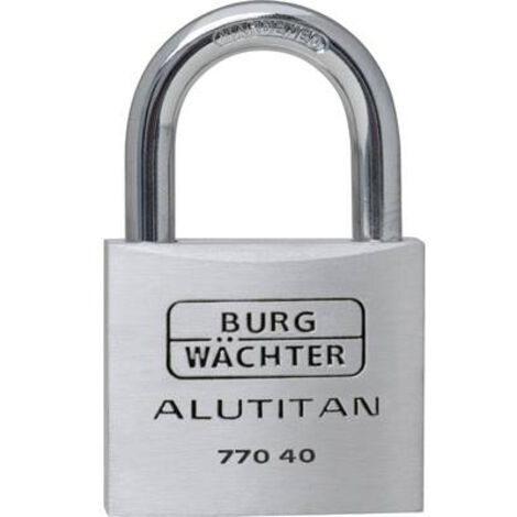Burg Wächter 36061 Cadenas 40.00 mm fermeture différente aluminium avec serrure à clé