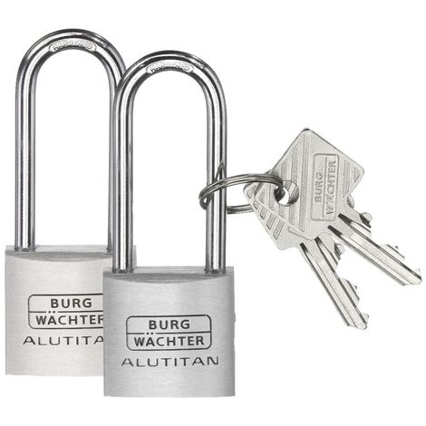 Burg Wächter 36141 Lucchetto 20.90 mm Stesse chiavi Alluminio Serratura a chiave