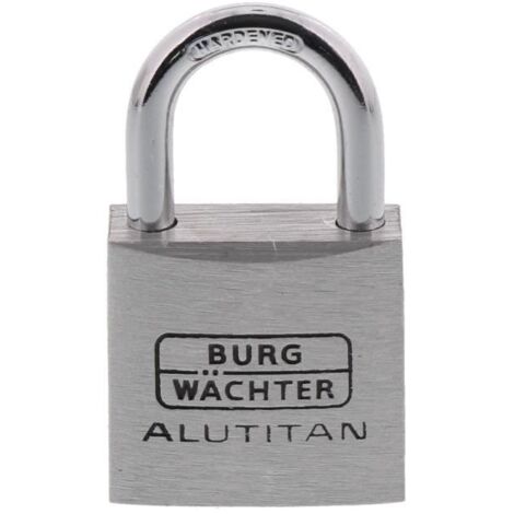Burg Wächter 36151 Cadenas 30.00 mm fermeture universelle aluminium avec serrure à clé C308042