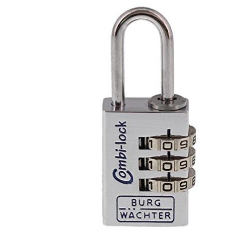 Burg Wächter 3631 Lucchetto 22.90 mm Argento alluminio cromato Serratura a combinazione numerica