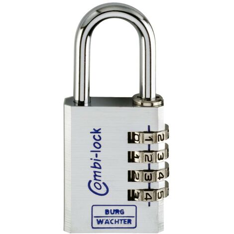 Burg Wächter 3651 Lucchetto 40.00 mm Argento alluminio cromato Serratura a combinazione numerica