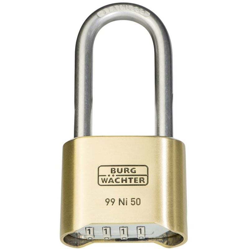 Burg Wachter - Burg Wächter 37491 Cadenas 51.90 mm laiton avec serrure à combinaison