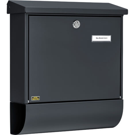 Burg Wächter 38210 VARIO 8672 ANT Briefkasten Stahlblech Anthrazit Schlüsselschloss