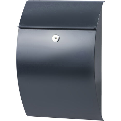 Burg Wächter 38710 CAPRI 813 ANT Briefkasten Stahlblech Anthrazit Schlüsselschloss