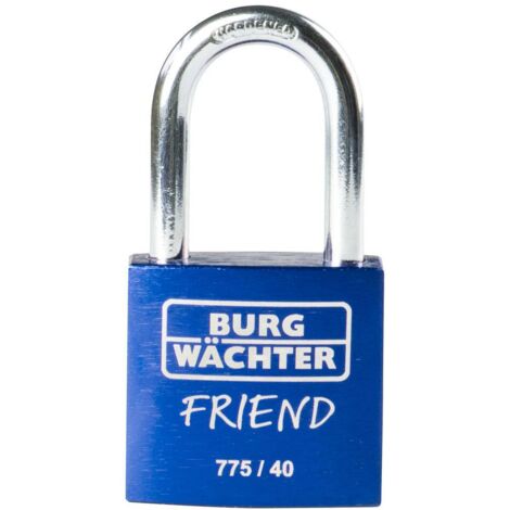 Burg Wächter 39441 Cadenas 40.00 mm fermeture différente bleu avec serrure à clé C304442