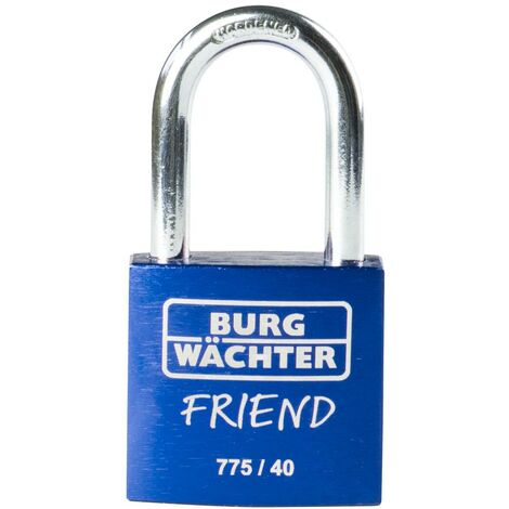 Burg Wächter 39441 Lucchetto 40.00 mm Chiavi diverse Blu Serratura a chiave