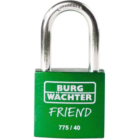 Burg Wächter 39451 Cadenas 40.00 mm fermeture différente vert avec serrure à clé C304462