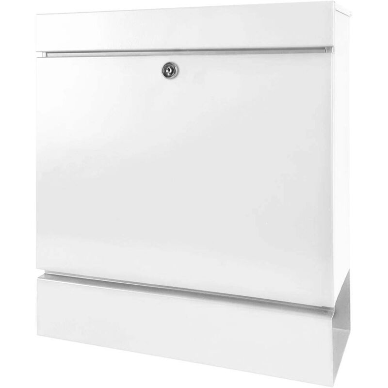 Burg Wächter 42040 seattle 848 w Boîte aux lettres acier blanc avec serrure à clé