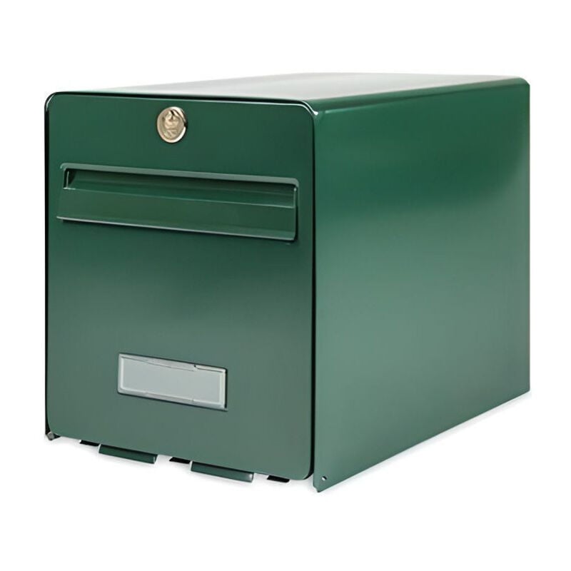 Boite aux lettres Favor en acier galvanise - 1 porte - Vert - Burg Wachter