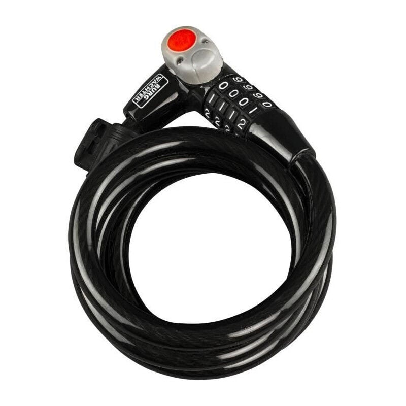 Antivol vélo Burg Wachter 230 180 l - Code, 180 cm, acier 12 mm, led