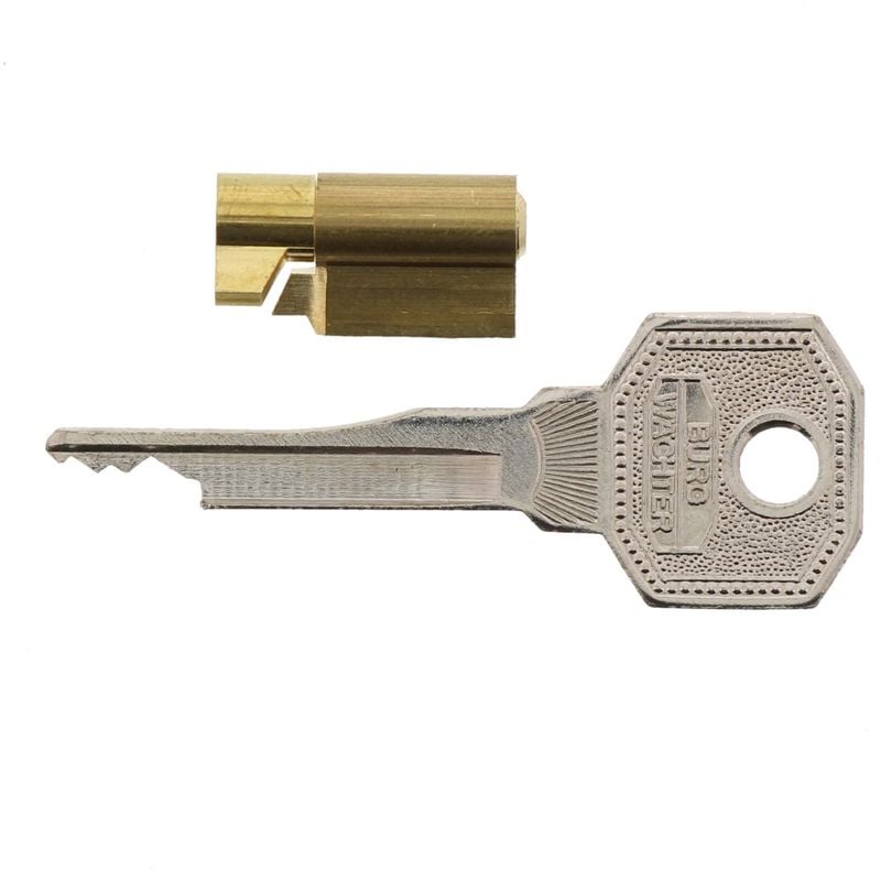 Image of Burg-Wächter chiave per serratura per mobili Inserire le serrature, mobili porta fusibile, cilindro di diametro: 6 mm, con 2 chiavi, Me/2 SB, 04341,