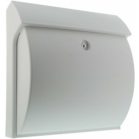 BURG WACHTER Burg Wächter Classico 4931 W Cassetta Postale Compatta con Arresto di Apertura, Bianco