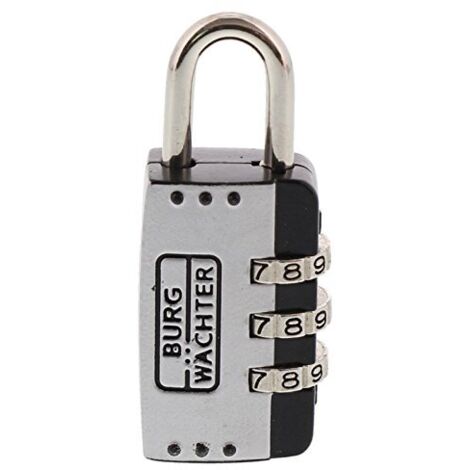 Burg-Wächter Combi 72 25 SB Lucchetto a Combinazione Regolabile, Cromato