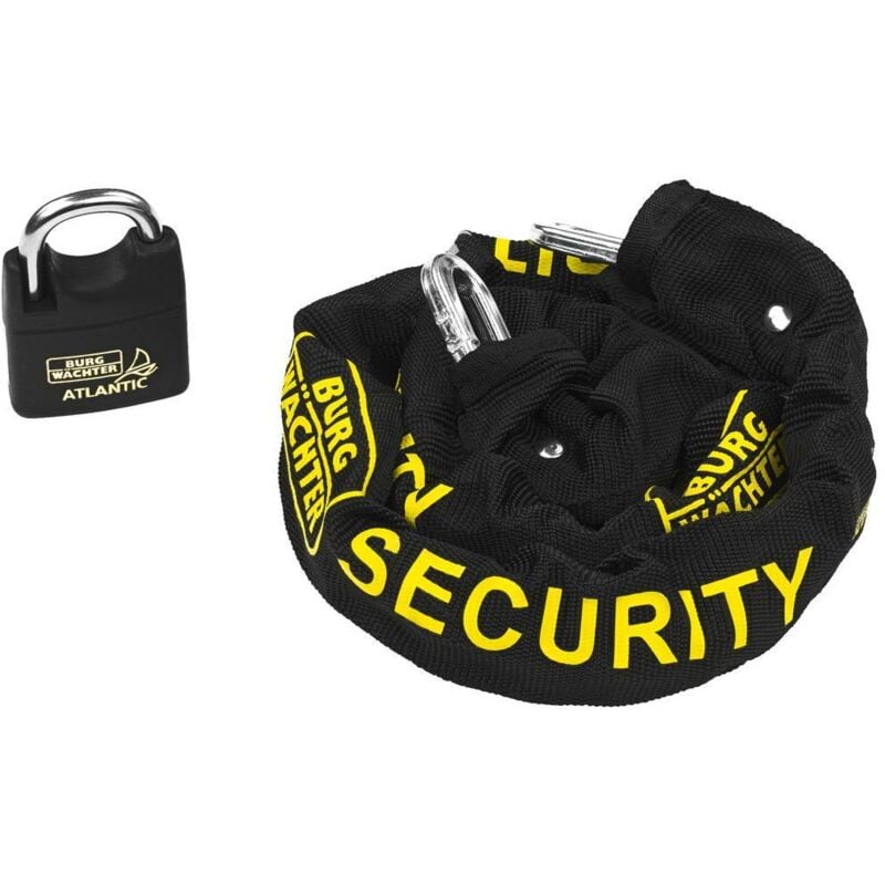 Burg Wachter - Burg Wächter skm 6/90/NI40 Chaîne antivol noir fermeture à clé