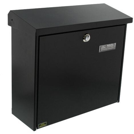 Burg-Wächter Comfort 913 S Cassetta Postale con Arresto di Apertura, Nero