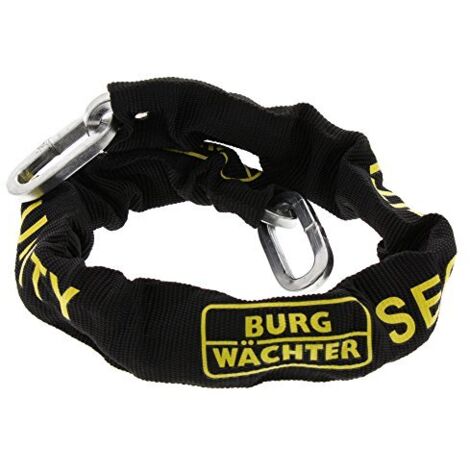 BURG-WÄCHTER Lucchetto catena, Lucchetto bici, Catena e lucchetto bicicletta, Lucchetto moto, Lucchetto scooter elettrico, Mobili da giardino, SKM 8/90, Nero, 90 cm