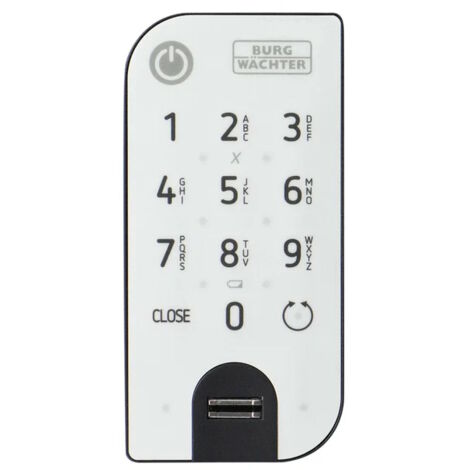 BURG-WÄCHTER Tastatur 7712 Fingerprinttastaturanthrazit / weiß