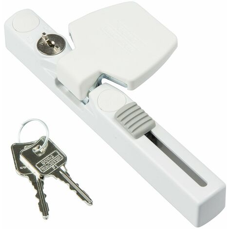 Burg-Wächter Winsafe WS 33 W SB Serratura per Finestra, Bianco, 184 x 74 x 37