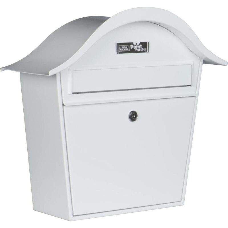 Burg Wächter holiday 5842 w Boîte aux lettres Tôle d'acier blanc avec serrure à clé Y848212