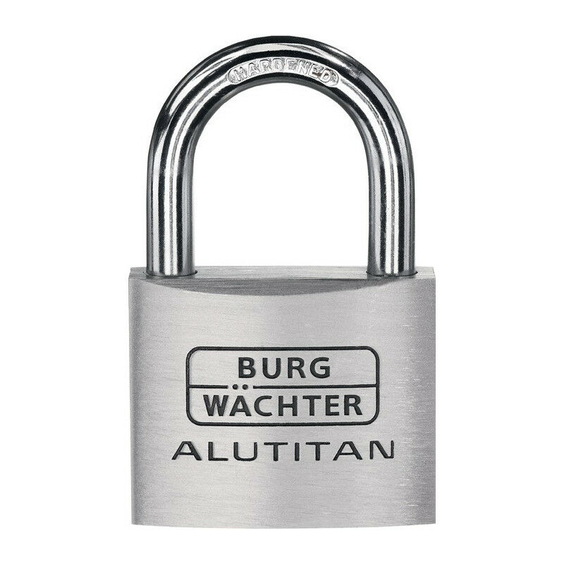 Image of Burg Wachter - Lucchetto a cilindro 770 hb 30 45 larghezza corpo serratura 30mm alluminio varie chiavi