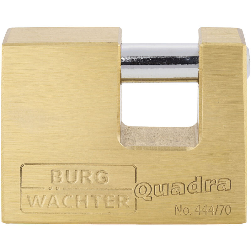 Burg Wächter 28680 Vorhängeschloss 70.00 mm verschieden schließend Messing Schlüsselschloss