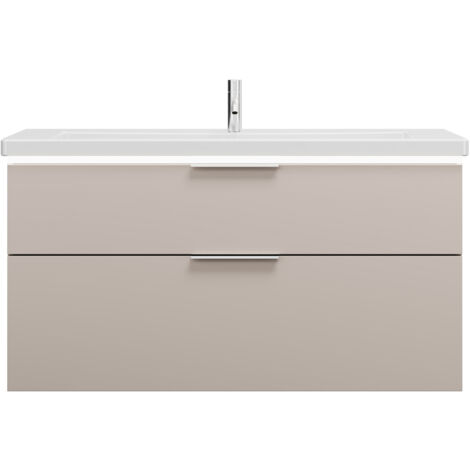 burgbad Eqio lavabo cerámico con mueble bajo para lavabo con