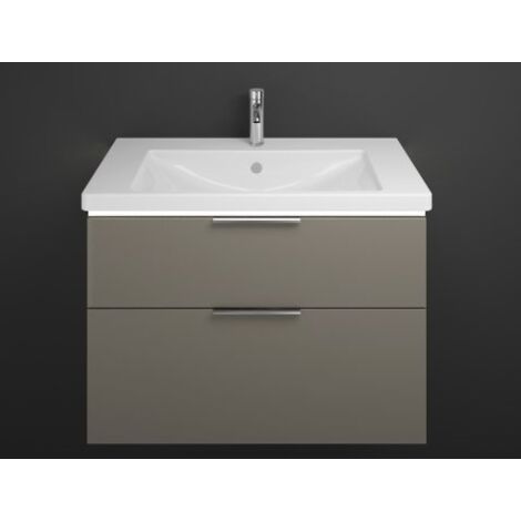 burgbad Eqio lavabo en céramique avec meuble sous-lavabo et