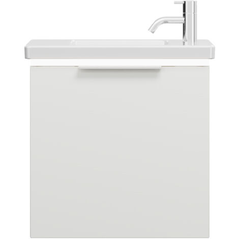 burgbad Eqio lavabo en céramique avec meuble sous-lavabo et