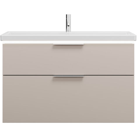 burgbad Eqio lavabo en céramique avec meuble sous-lavabo et