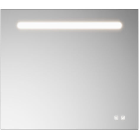 burgbad Eqio Leuchtspiegel mit LED-Beleuchtung, 1 Sensorschalter,