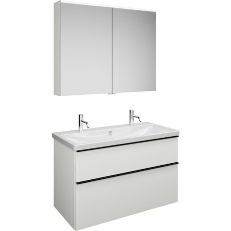 burgbad Eqio Set, bestehend aus Spiegelschrank,