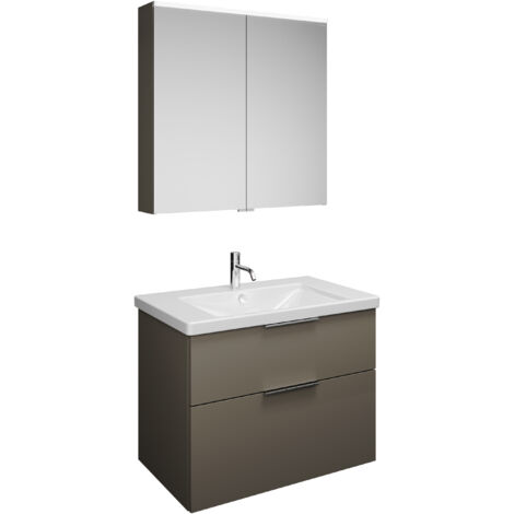 burgbad Eqio Set, bestehend aus Spiegelschrank,