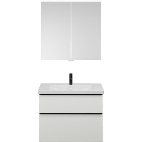burgbad Eqio Set, bestehend aus Spiegelschrank,