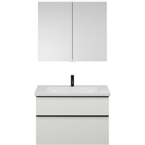 burgbad Eqio Set, bestehend aus Spiegelschrank,