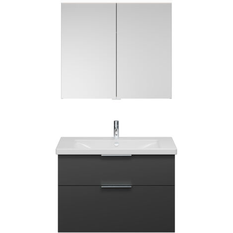 burgbad Eqio Set, bestehend aus Spiegelschrank,