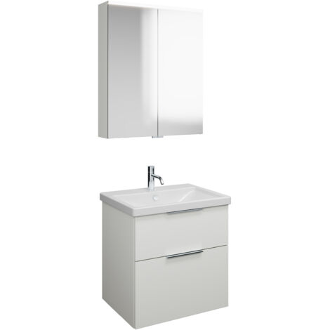 burgbad Eqio Set, bestehend aus Spiegelschrank,