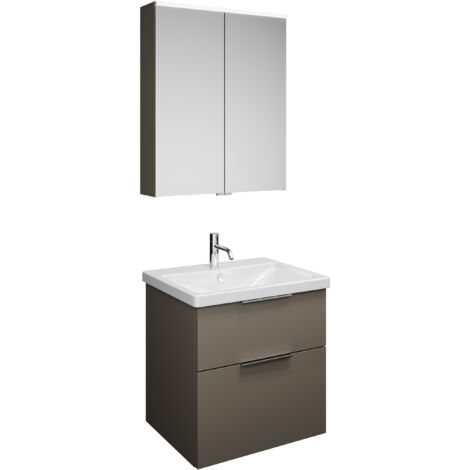 burgbad Eqio Set, bestehend aus Spiegelschrank,