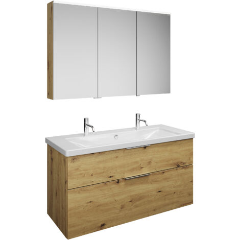 burgbad Eqio Set, bestehend aus Spiegelschrank rechts,