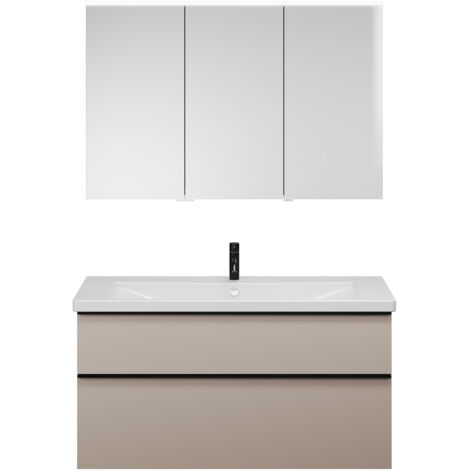 burgbad Eqio Set, bestehend aus Spiegelschrank rechts,