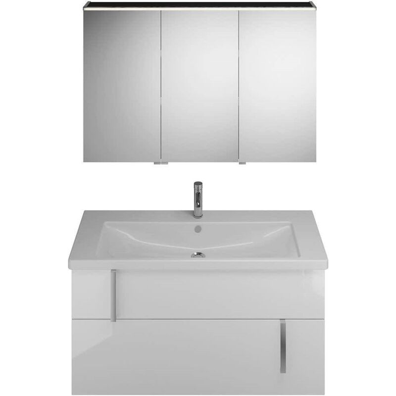 

Burgbad Eqio Set, SFAN123L, compuesto por un armario con espejo versión izquierda, lavabo y mueble de cerámica, ancho: 1230 mm, Color