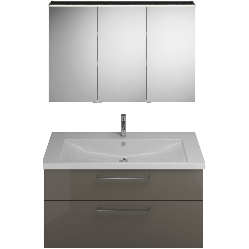 

Burgbad Eqio Set, SFAN123R, compuesto por un armario con espejo versión derecha, lavabo de cerámica y tocador, ancho: 1230 mm, Color (frente/cuerpo):