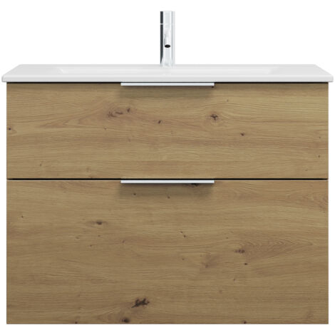 burgbad Eqio Slim lavabo de cerámica con mueble bajo para lavabo,