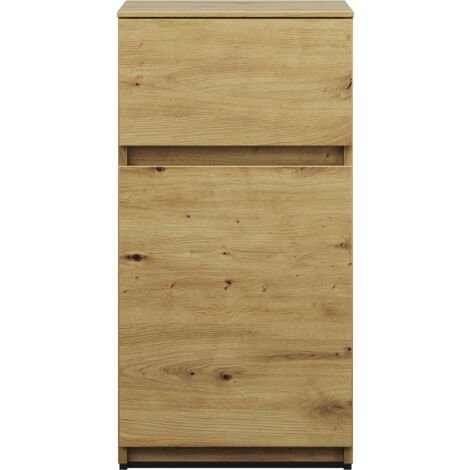 burgbad Lin20 Armoire basse, 2 tiroirs, 400x357x780mm,