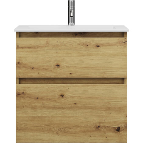 burgbad Lin20 Lavabo bajo para lavabo, blanco mate, 2 extraíbles,
